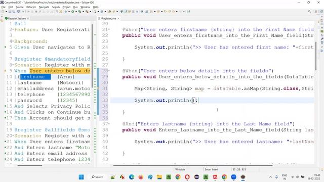 Data Tables (Cucumber BDD - Part 33) смотреть онлайн