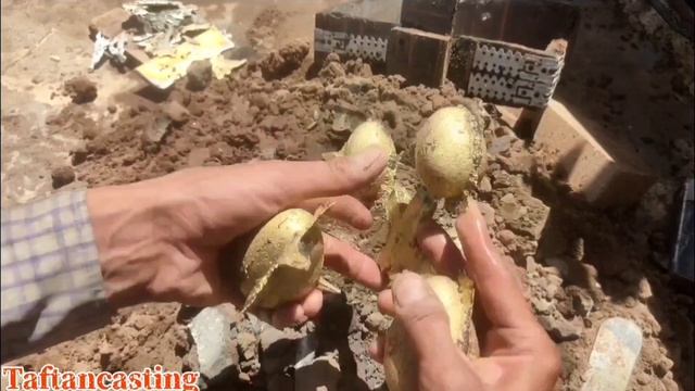 Golden Egg | Casting Golden Eggs | The Brass Alloy Melts #golden