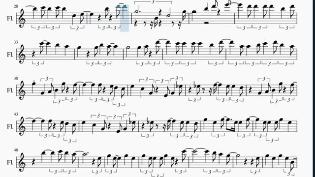 Flute Sheet Music: How to play You'll Be Back (Hamilton Sax Cover) by Smooth Jazz All Star смотреть онлайн