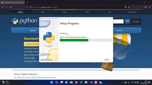 Cara Mudah Download dan Install Pyhton 3.10 di Windows 11 смотреть онлайн