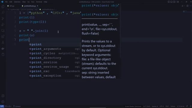 เทคนิคภาษาpython | การใช้งาน.join ในภาษาpython | และแก้ปัญหาที่พบบ่อยในการใช้.join смотреть онлайн