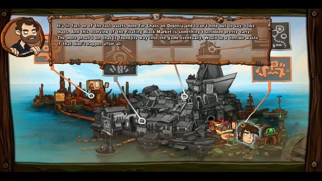Deponia the Complete journey (Часть 19) - Плавучий черный рынок смотреть онлайн