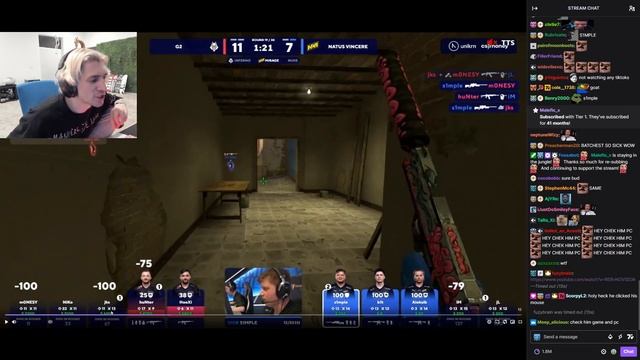 xQc reacts to S1mple inhuman reaction смотреть онлайн