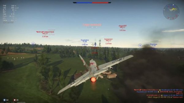 War Thunder Realistic: FJ-4B VMF 232 [AGM-12B Bullpups Not OP in Air RB!]