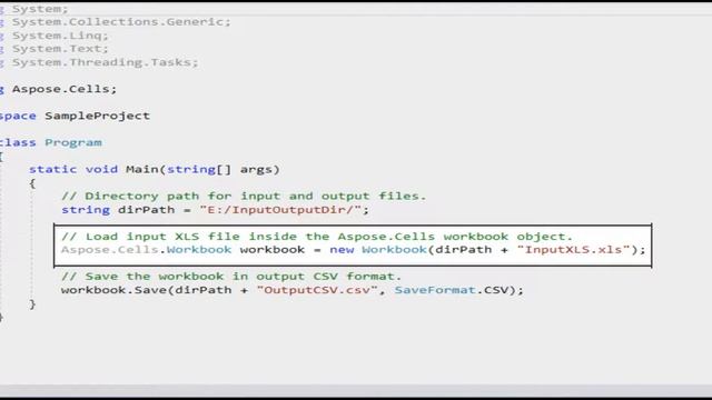 Convert XLS to CSV in C#.NET смотреть онлайн