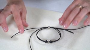 Как сделать мужской браслет на кожаном шнуре