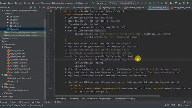 Navigation Component with Navigation Drawer || Android Studio Tutorial смотреть онлайн