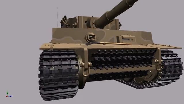 3D model Tank Tiger in Autodesk Inventor смотреть онлайн