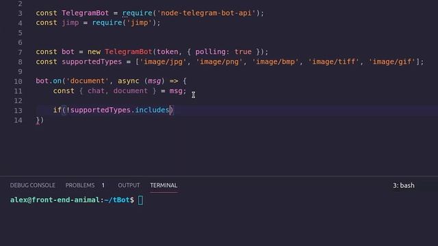 How to Create Telegram Bot for Resize Image Using Node JS [API 2020] смотреть онлайн