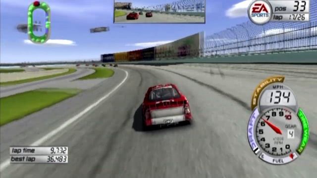 NASCAR Thunder 2003 (PS2) Gameplay - 2004 Homestead 400 смотреть онлайн