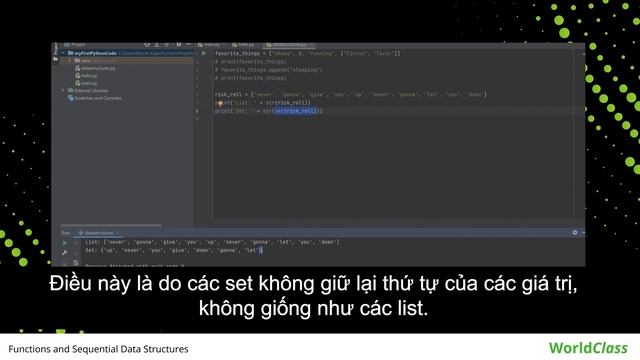 Python Module 4: Functions and Sequential Data Structures (Vietnamese subtitles) смотреть онлайн