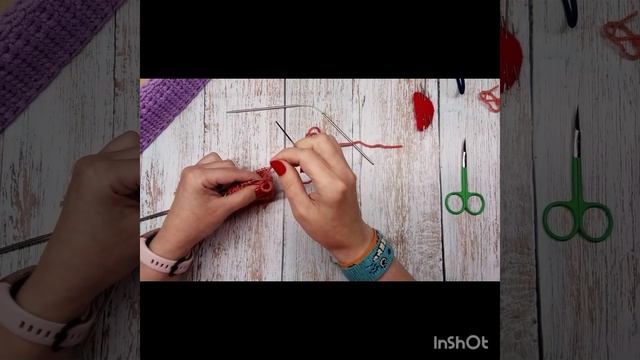 Закрытие манжеты иглой. Фабричный край.