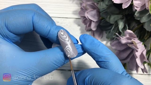 Фон под беленое дерево на ногтях / Китайская роспись ногтей/ Эффектный дизайн смотреть онлайн