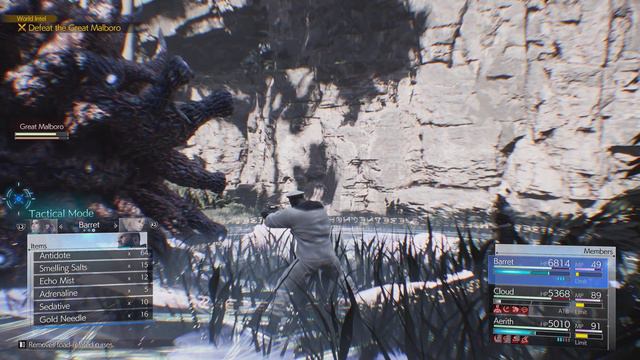 Final Fantasy 7 Rebirth: Defeat Great Malboro "Spell a Frog" & Intel The Sultan of Stench [PS5] смотреть онлайн