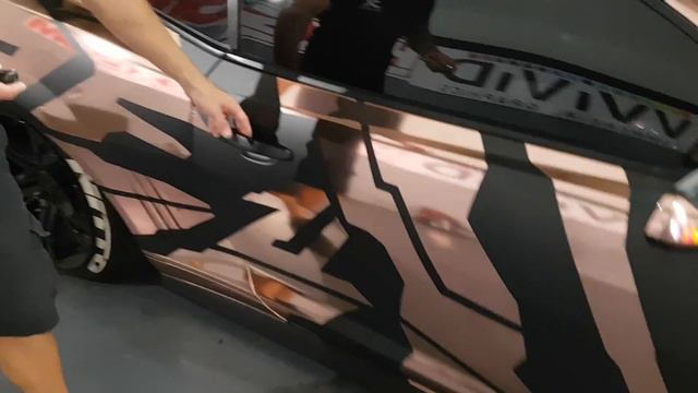 CRAZIEST CAMO WRAP EVER!? Rose Gold And Matte Black Camo Wrap смотреть онлайн
