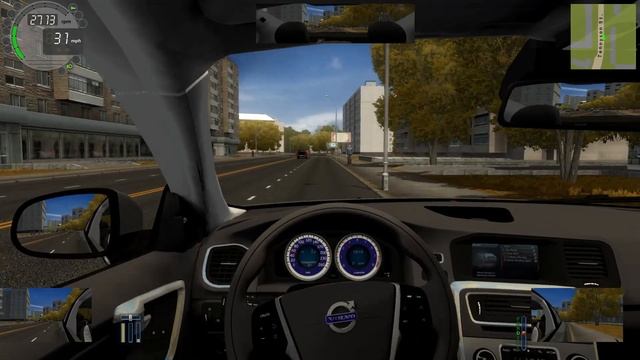 City Car Driving - 2012 Volvo S60 T6 R-Design (Mostly Calm Driving)