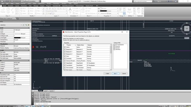 AutoCAD info to Excel using DATAEXTRACTION смотреть онлайн