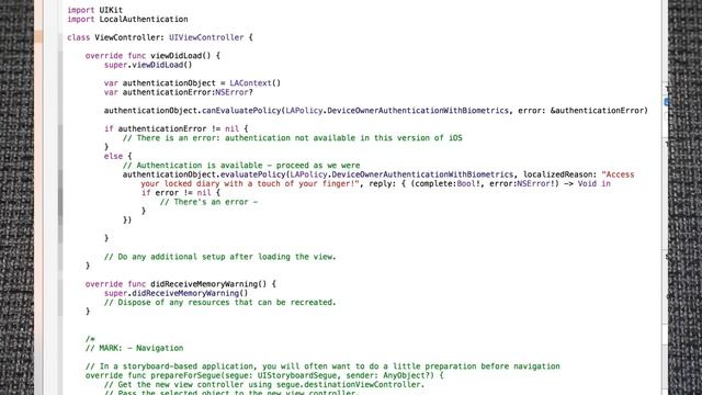 Swift iOS Tutorial - Unlock your app with Touch ID смотреть онлайн