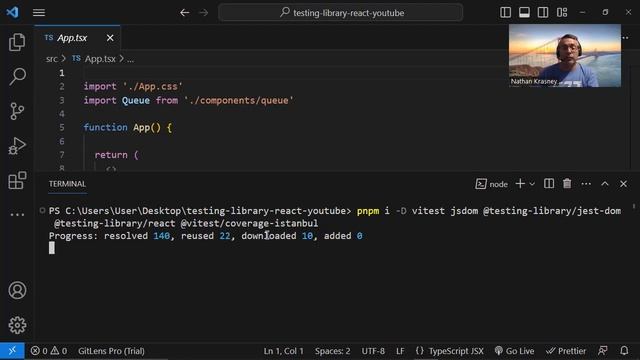 4/4 : Typescript Unit Testing With Testing-library\react בעברית