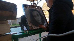 Картина нитью RingString. Весь процесс за 12 минут.