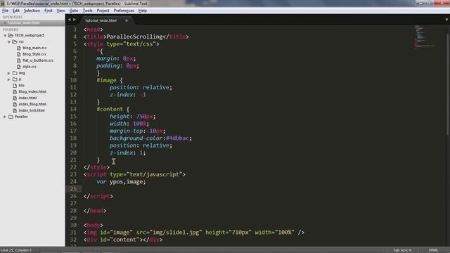 Parallax Scrolling using JavaScript смотреть онлайн