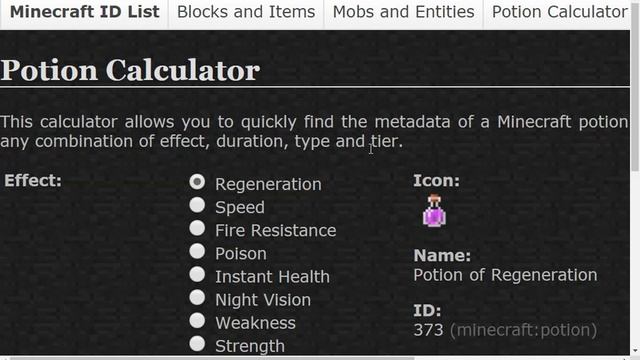 MINECRAFT ID-LIST-Blocks and Items смотреть онлайн