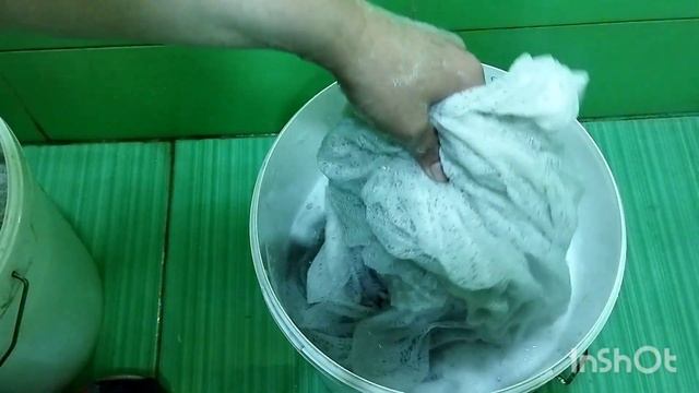 Отбеливаю тюль зелёнкой и нашатырём.Проверка двух способов.Выбираем лучший.20.05.2022г.