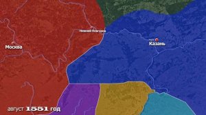 Казанские походы Ивана Грозного на карте. Ликвидация казанского ханства