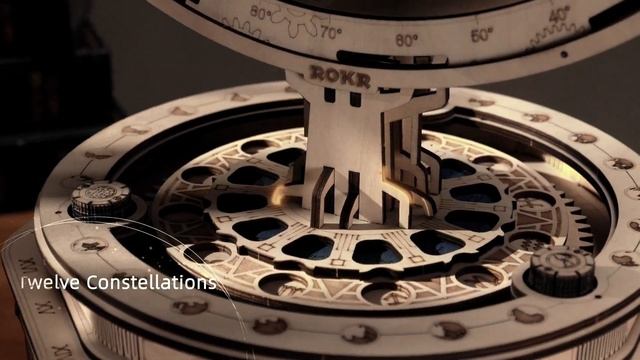 Механический деревянный конструктор Robotime глобус The Globe смотреть онлайн