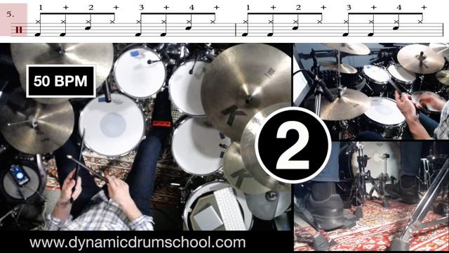 Free Beginner Drum Lessons - Eighth Note Drum Lesson Series - Part Two смотреть онлайн
