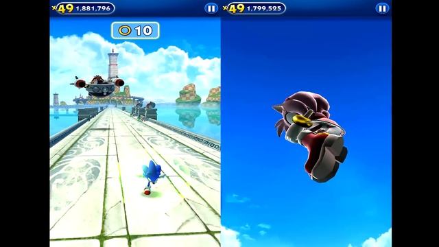 Sonic Dash Sonic VS Amy Gameplay (iOS, Android) Part 1 смотреть онлайн