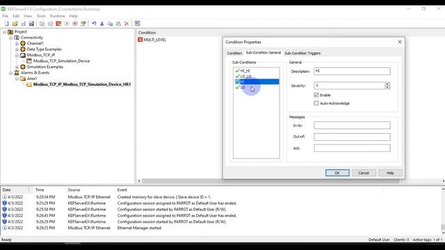 010 | How to use OPC Alarms & Events (OPCAE) in KEPServerEX V6 | OPC A&E | Alarms and Events | смотреть онлайн