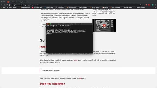 (2020) SwiftUI - Installing CocoaPods - 2 Minutes - Basics for Beginners смотреть онлайн