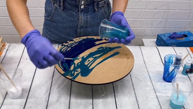 Мастер-класс. Рисуем Море эпоксидной смолой в технике ResinART.