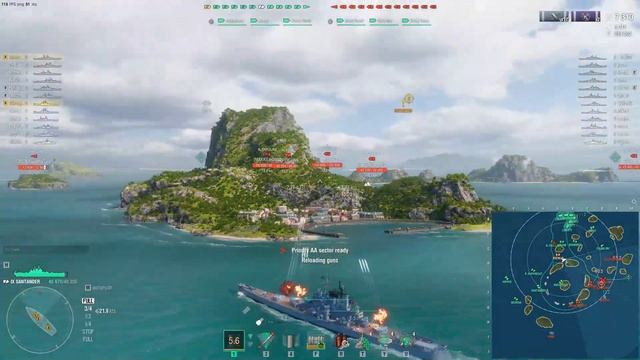 World of Warships - Santander: Capable Light Cruiser? смотреть онлайн