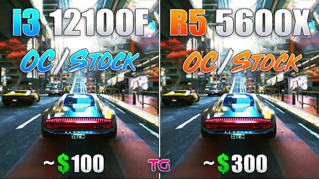 Core i3 12100F vs Ryzen 5 5600X - Overclock and Stock Test смотреть онлайн