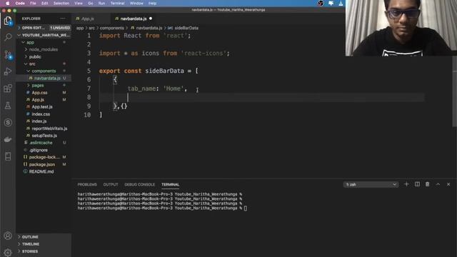 ReactJS in Sinhala- Navigation Bar with React Icons and Google Fonts #2 смотреть онлайн