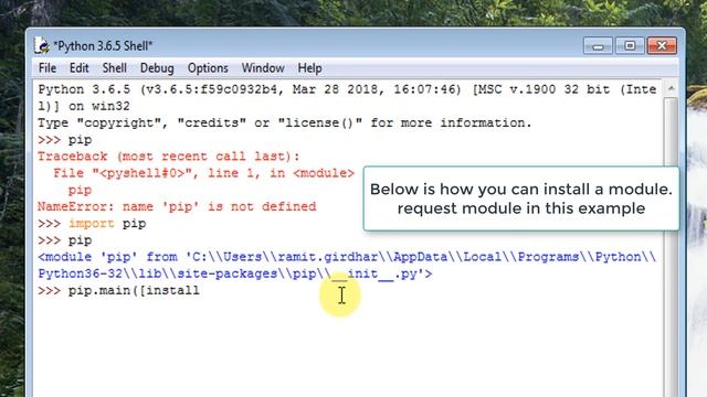 Python - How do I run pip on windows? смотреть онлайн