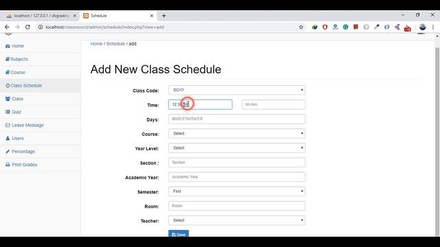 simple class routine system in php смотреть онлайн