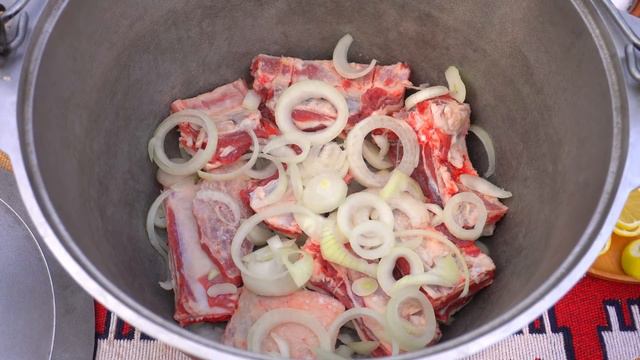 Azerbaijan Village Style: Easy & Delicious Beef Ribs And Vegetables Recipe, Village Cooking