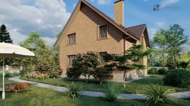 Видео обзор: классический коттедж с жилой мансардой смотреть онлайн