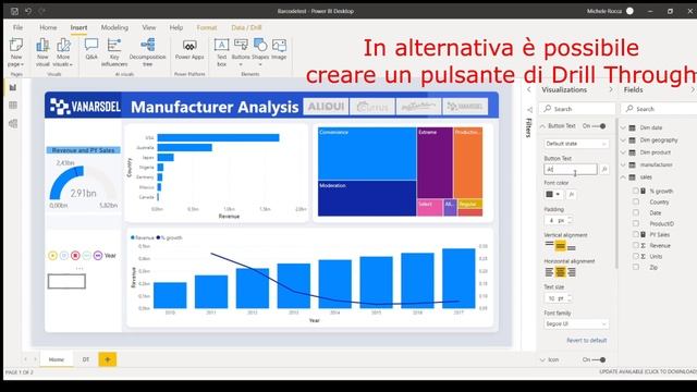 Drill through Power BI смотреть онлайн