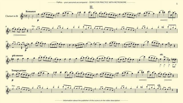 Carl Stamitz: Clarinet Concerto No. 3, accompaniment 442Hz смотреть онлайн