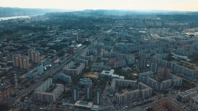 Красноярск с воздуха смотреть онлайн