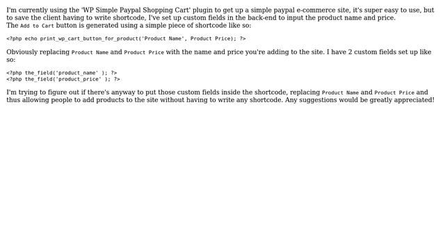 Wordpress: Custom field within shortcode смотреть онлайн