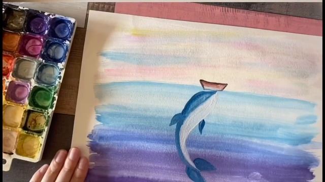Рисуем просто. Рисунок кит. Правополушарное рисование смотреть онлайн