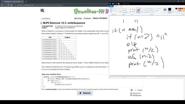 Exercise 12.3 (writeNums) Java Tutorial || Practice-It смотреть онлайн