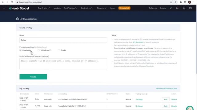 How to find your API Key & Secret at Huobi (Tutorial October 2022) смотреть онлайн