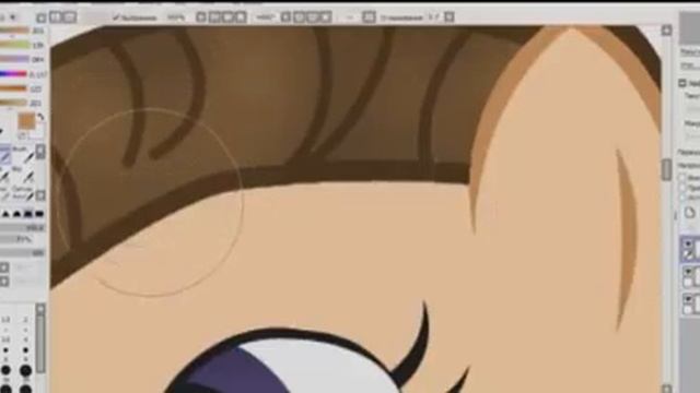 Обработка пони через Paint Tool SAI смотреть онлайн