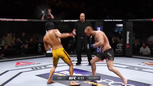 BRUCE LEE VS TIM ELLIOTT | UFC 3 BRUTAL FIGHT | UFC 3 K1 RULES | UFC 3 2020 | EA SPORTS UFC 3 смотреть онлайн